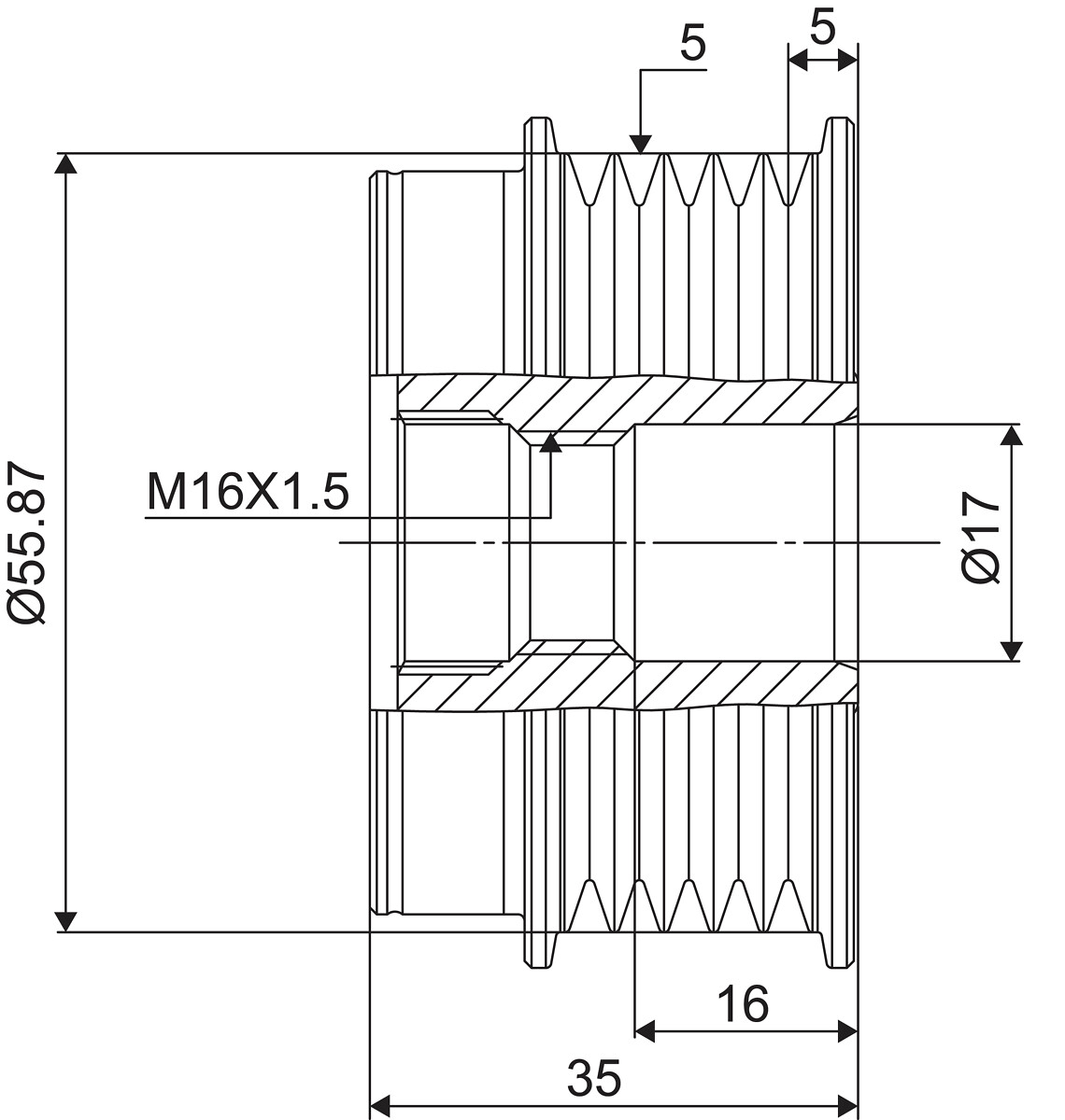 DISPOSITIVO RUOTA LIBERA ALTERNATORE